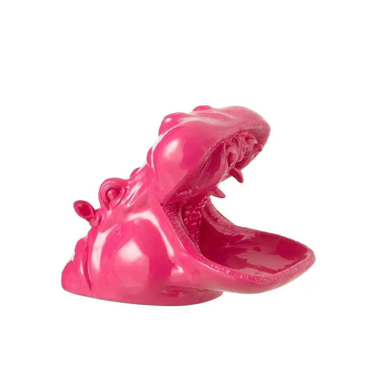 J-Line Nilpferdkopf Polyresin Pink - HomeDesign Knaus