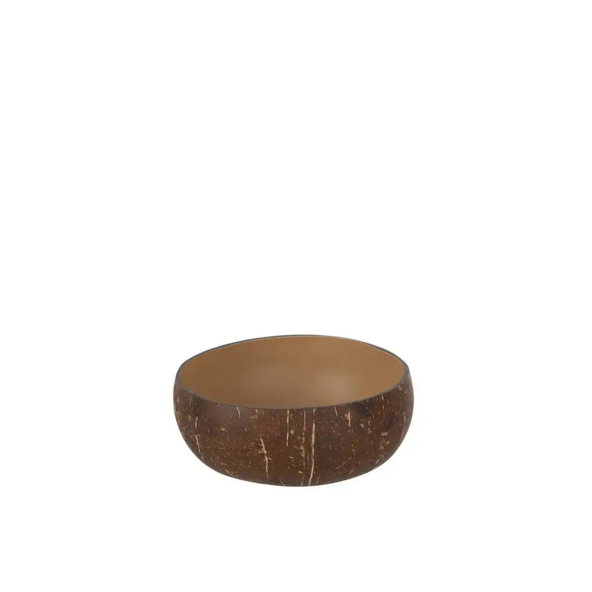 J-Line Nuye halbieren kokosnoot bol – bamboe/ verf – bruin – 2x - HomeDesign Knaus