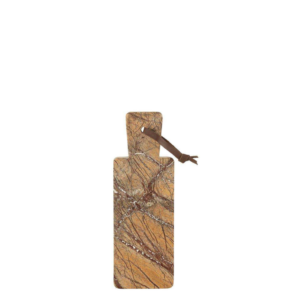 J-Line Oni Rechteckiges Marmor-Schneidebrett – Stein – Ocker – S - HomeDesign Knaus