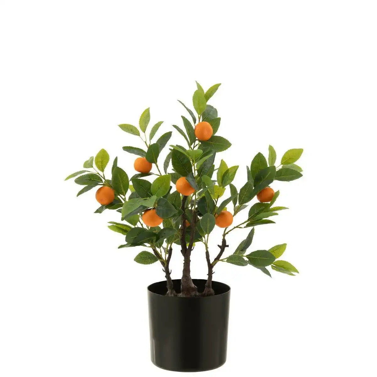 J-Line Orangenbaum im Topf - Kunststoff - orange/grün - klein - HomeDesign Knaus