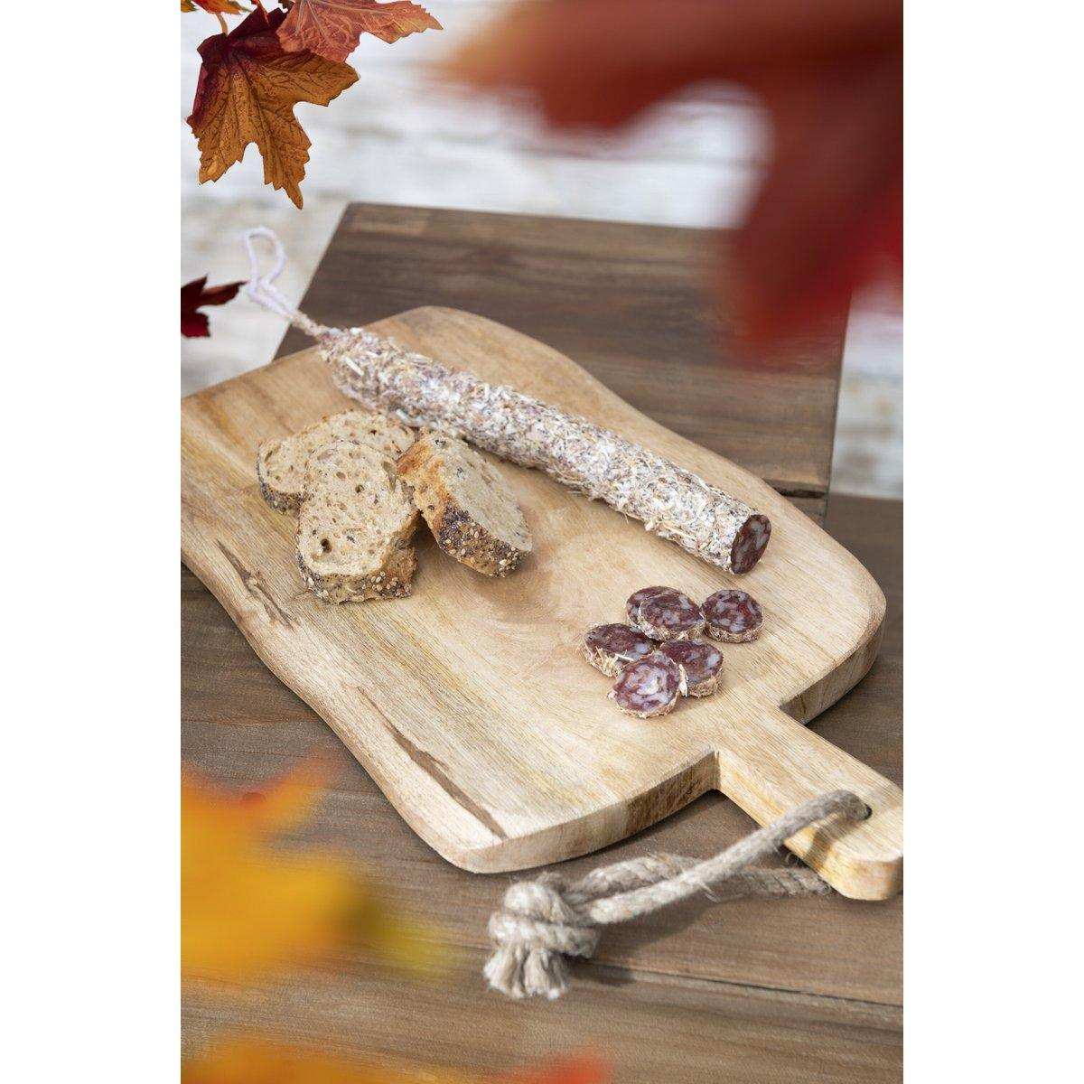 J-Line Organic Rechteck-Schneidebrett – Holz – Natur – L - HomeDesign Knaus