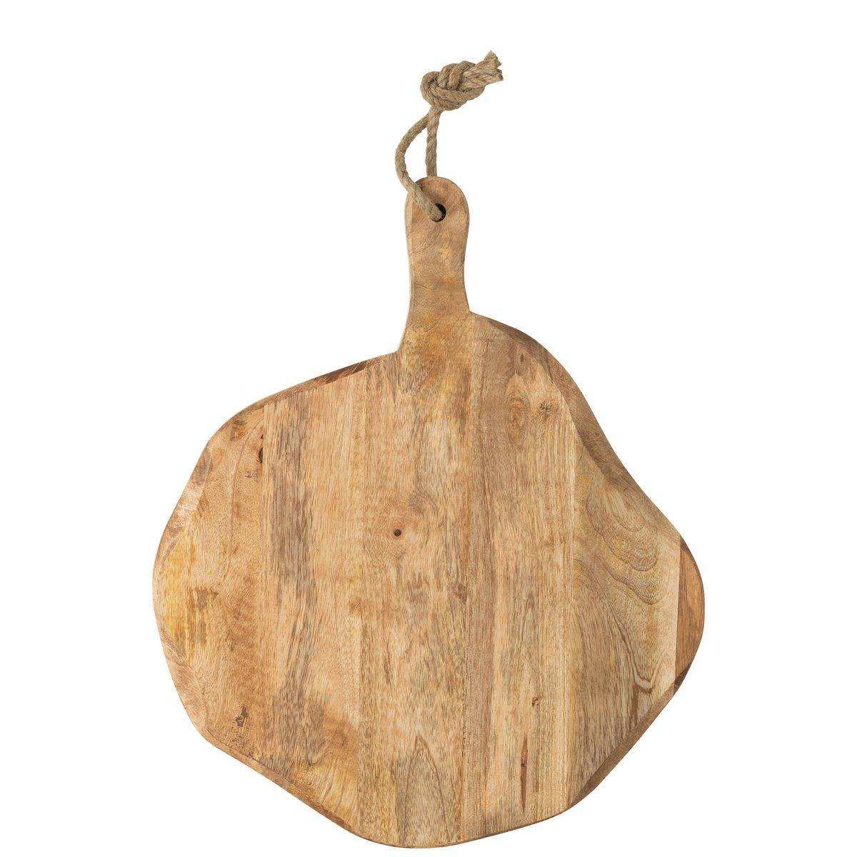 J-Line Organic Round Schneidebrett – Holz – Natur – L - HomeDesign Knaus