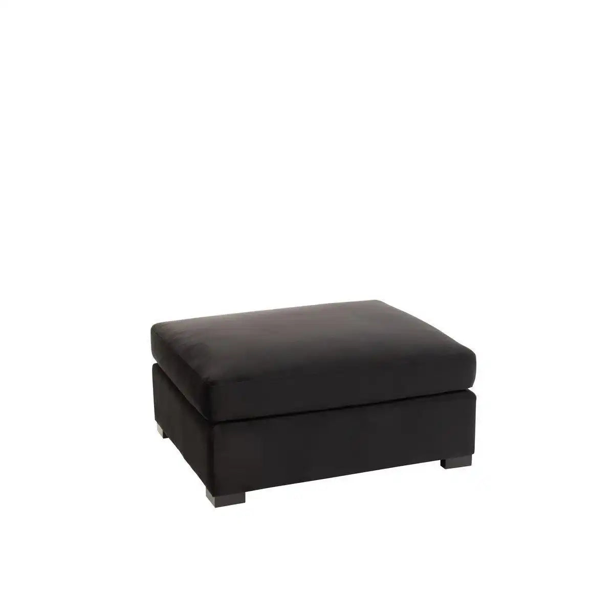 J-Line Ottoman-Sofa – 2 Personen – Samt/Holz – Schwarz - HomeDesign Knaus
