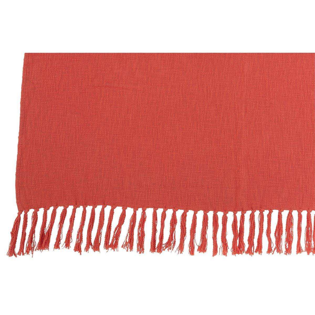 J-Line Plaid – Baumwolle – Rosa – 195 x 137 cm - HomeDesign Knaus
