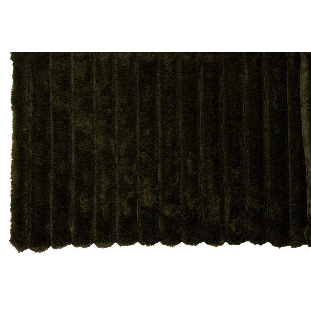 J-Line Plaid Cord – Polyester – Grün – 180 x 130 cm - HomeDesign Knaus