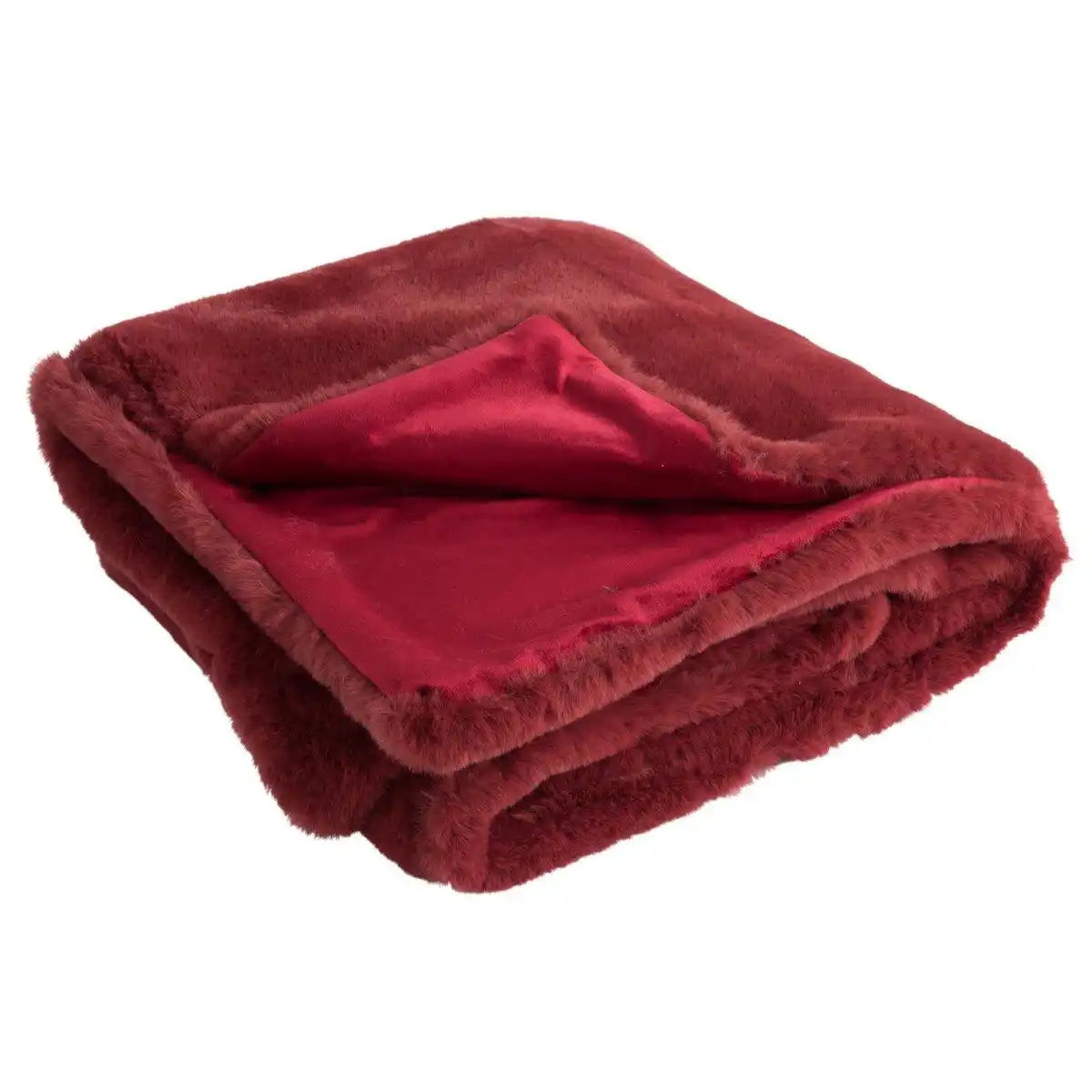 J-Line Plaid Cutie – Fleecedecke – Polyester – 180 x 130 cm – Kerstrood - HomeDesign Knaus