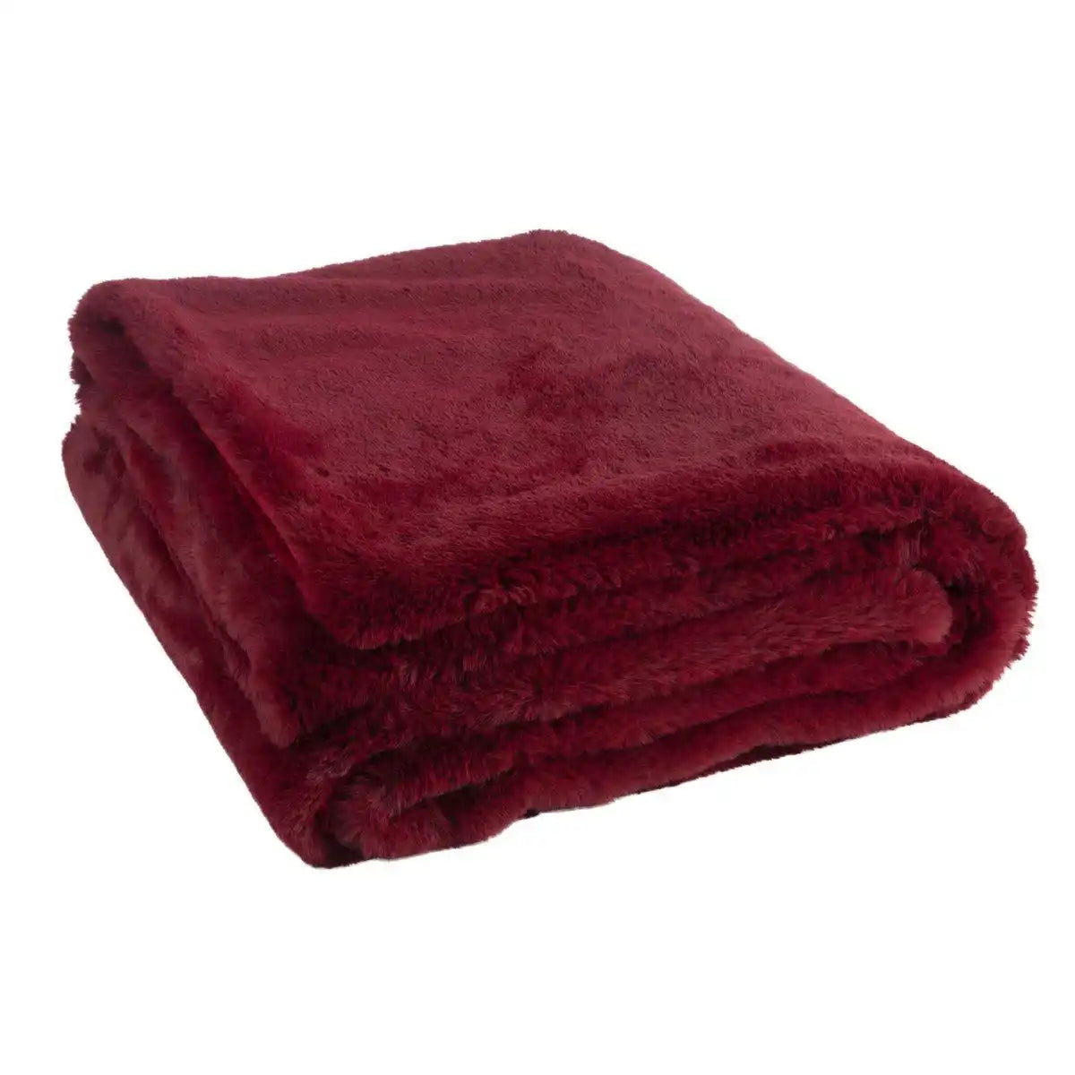 J-Line Plaid Cutie – Fleecedecke – Polyester – 180 x 130 cm – Rot - HomeDesign Knaus