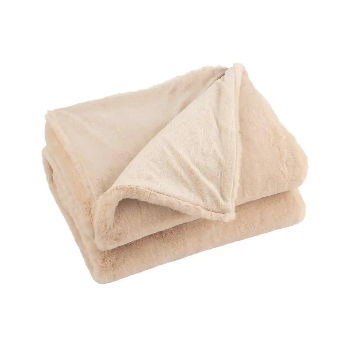 J-Line Plaid Cutie Polyester Licht Camel - HomeDesign Knaus