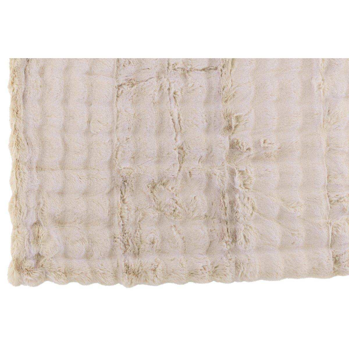 J-Line Plaid Wave Polyester Elfenbein - HomeDesign Knaus