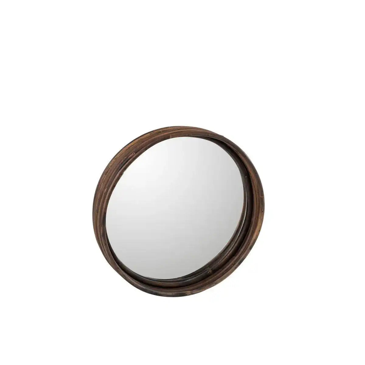 J-Line Plateau Spiegel Rond - rotan - klein - HomeDesign Knaus