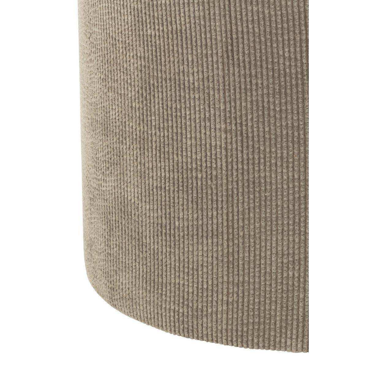 J-Line Pouf Cord Grau - HomeDesign Knaus