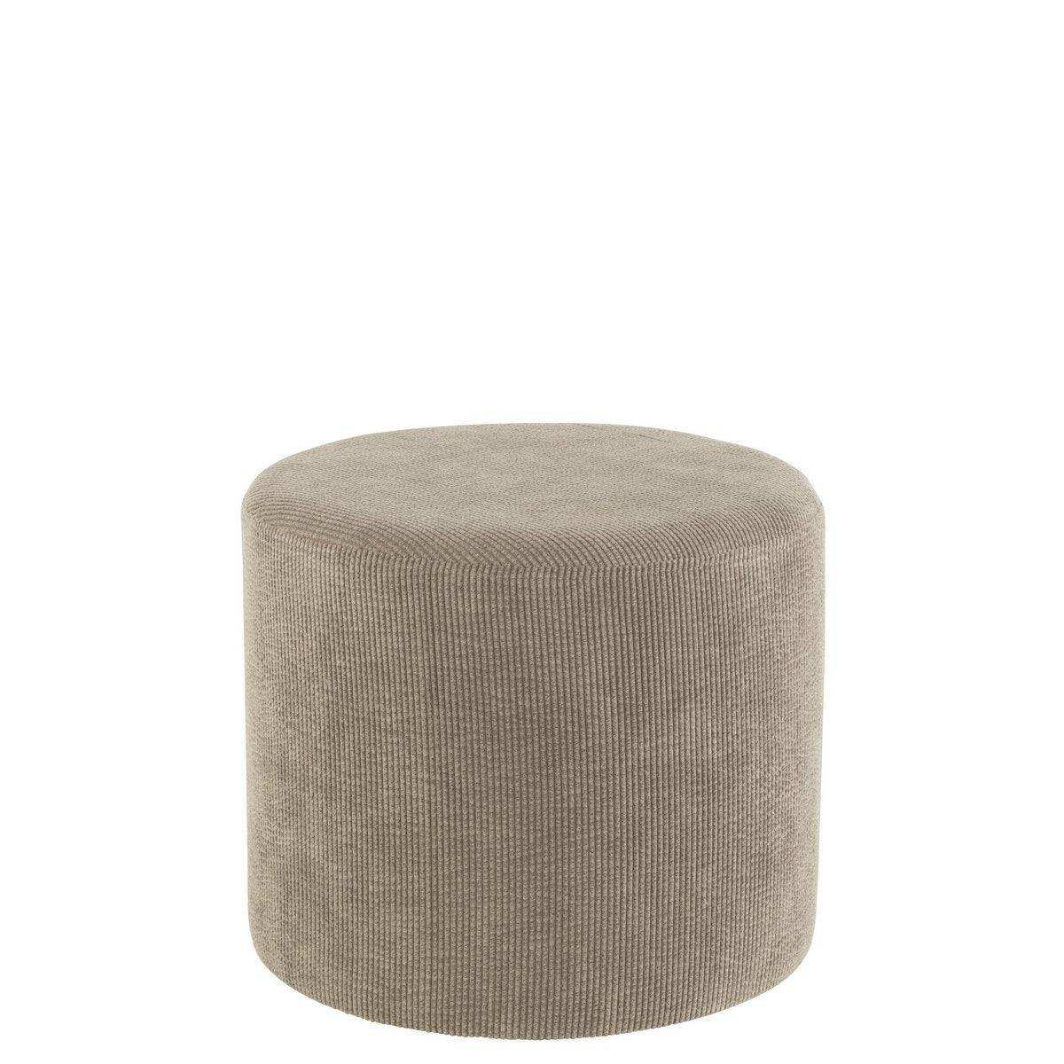 J-Line Pouf Cord Grau - HomeDesign Knaus
