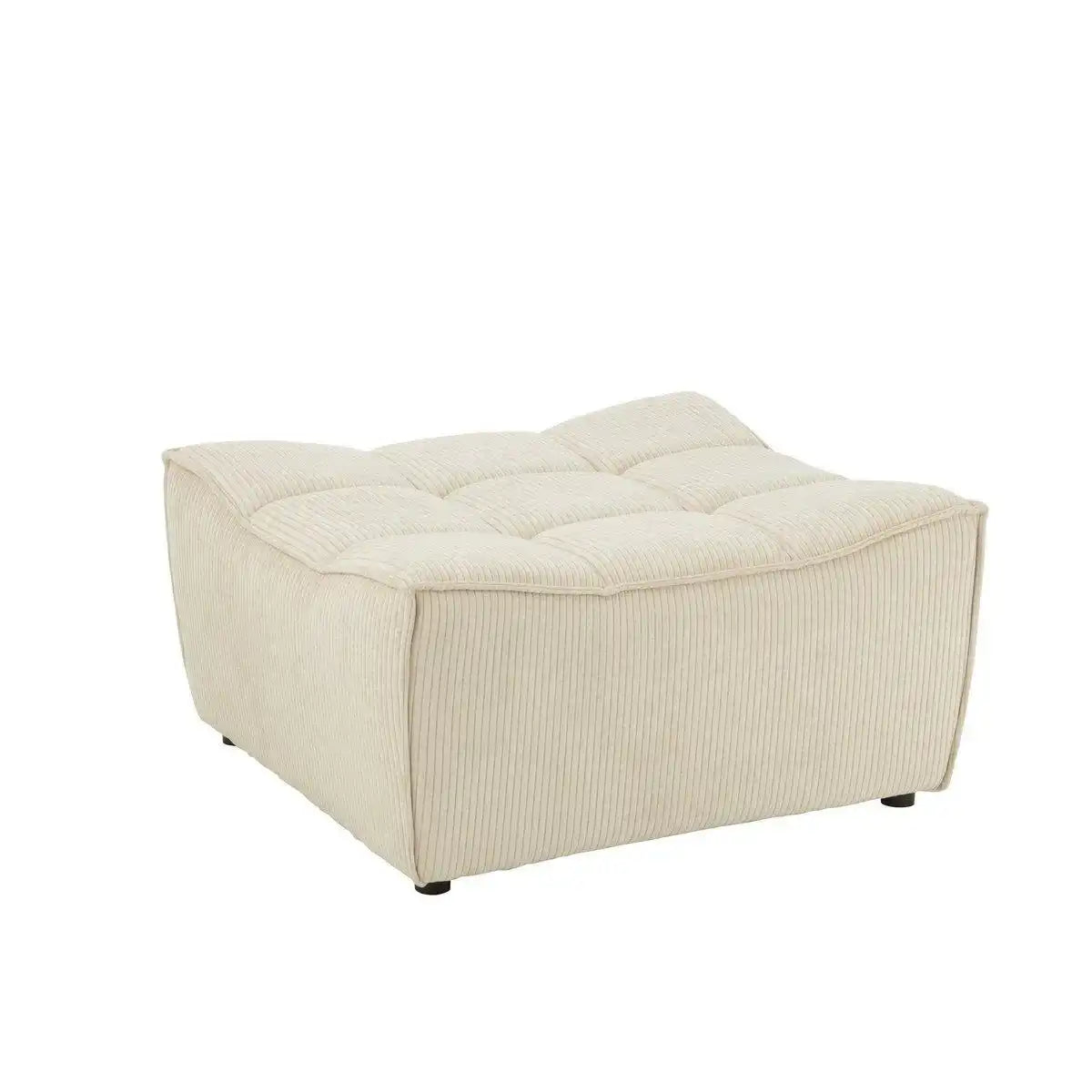 J-Line Pouf Grid Pappelholz/Schaum Beige - HomeDesign Knaus