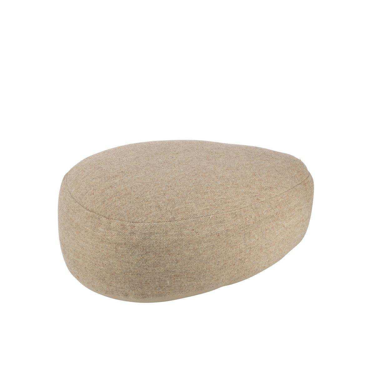 J-Line Pouf Steinwolle Beige - HomeDesign Knaus