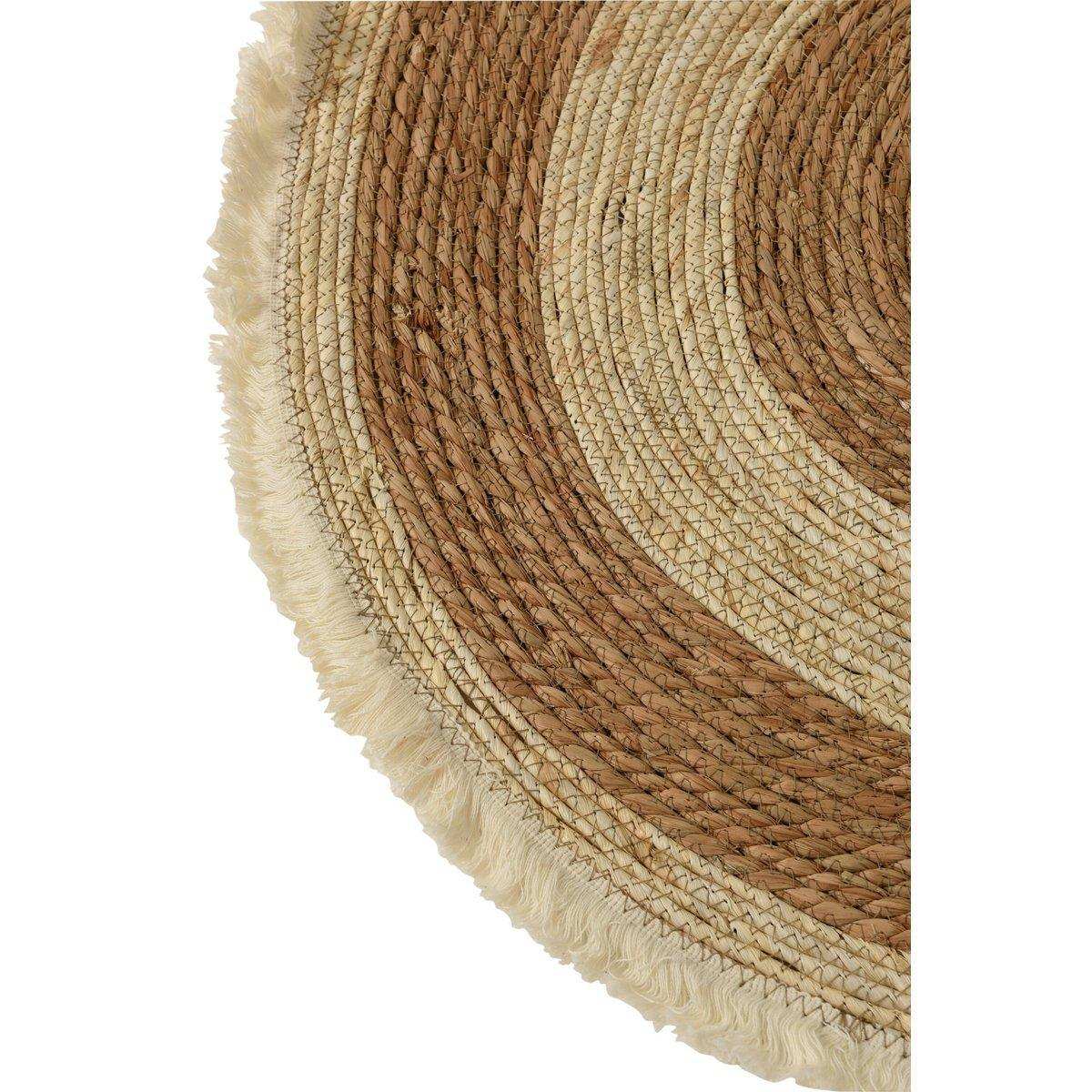 J-Line Quastenband matt - Teppich - Jute - Beige/Braun - S - HomeDesign Knaus