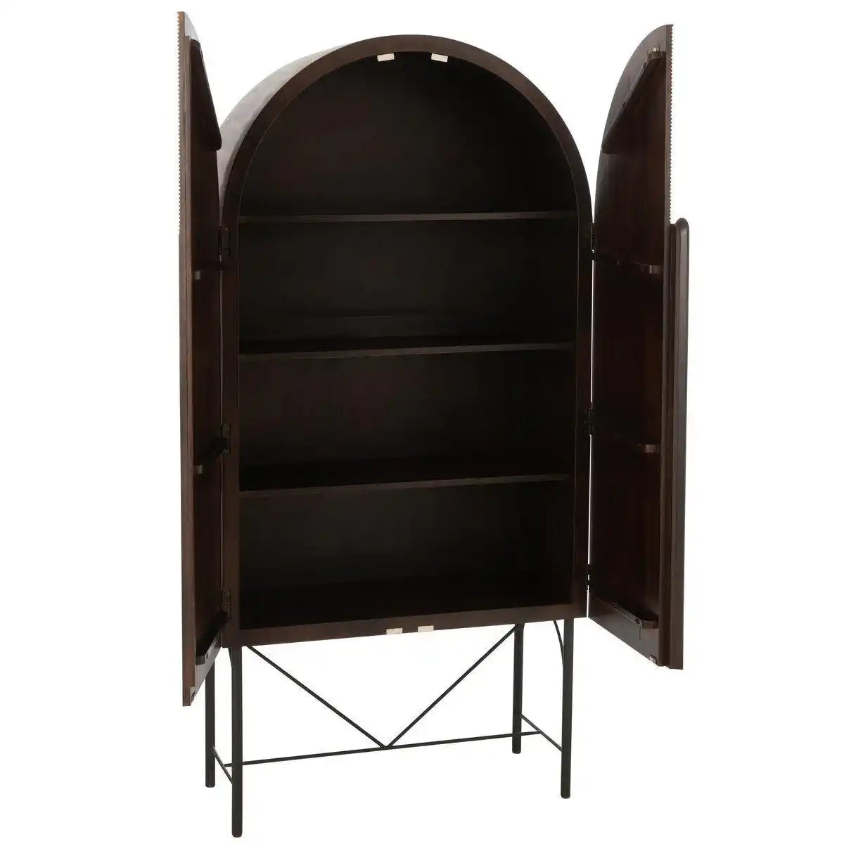 J-Line Rack Aura Mangoholz/Metall Braun - HomeDesign Knaus