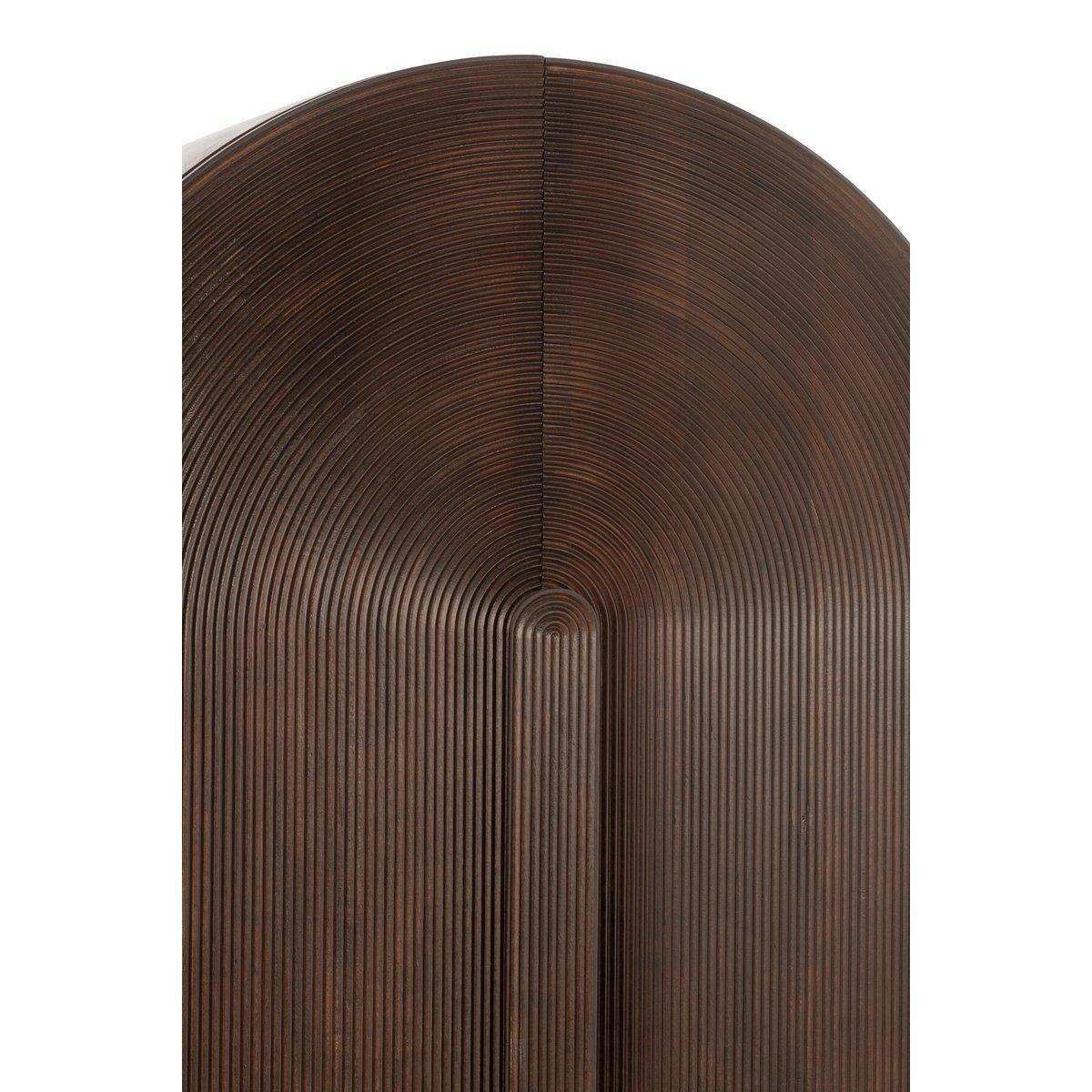 J-Line Rack Aura Mangoholz/Metall Braun - HomeDesign Knaus