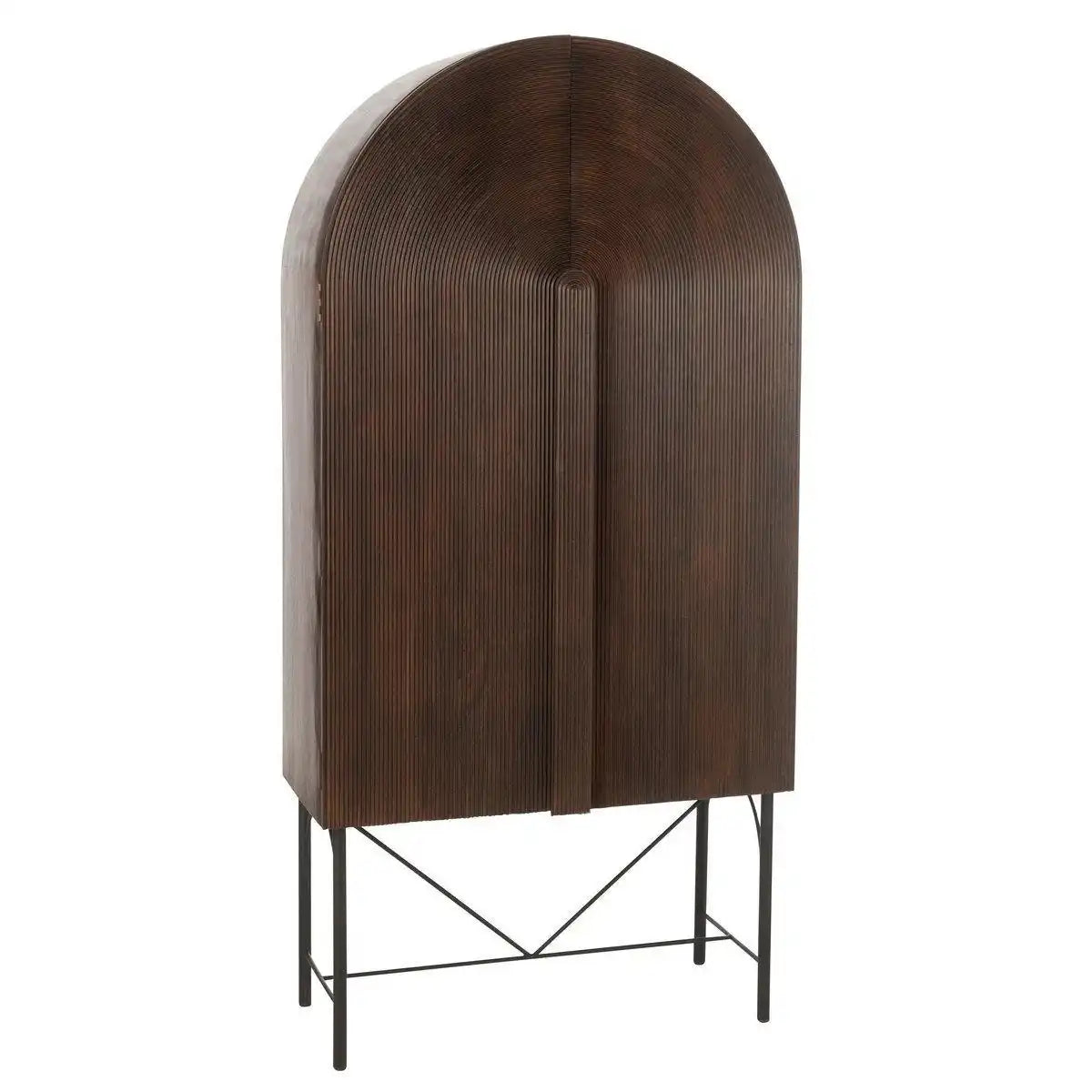 J-Line Rack Aura Mangoholz/Metall Braun - HomeDesign Knaus