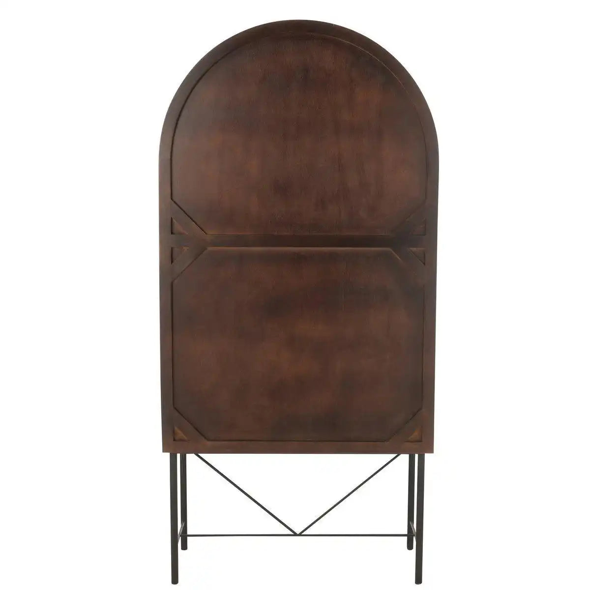 J-Line Rack Aura Mangoholz/Metall Braun - HomeDesign Knaus