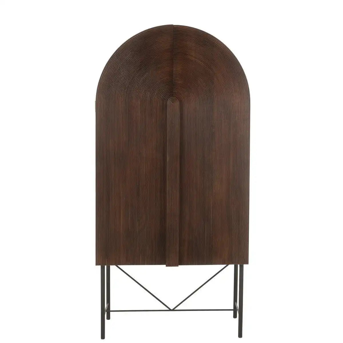 J-Line Rack Aura Mangoholz/Metall Braun - HomeDesign Knaus