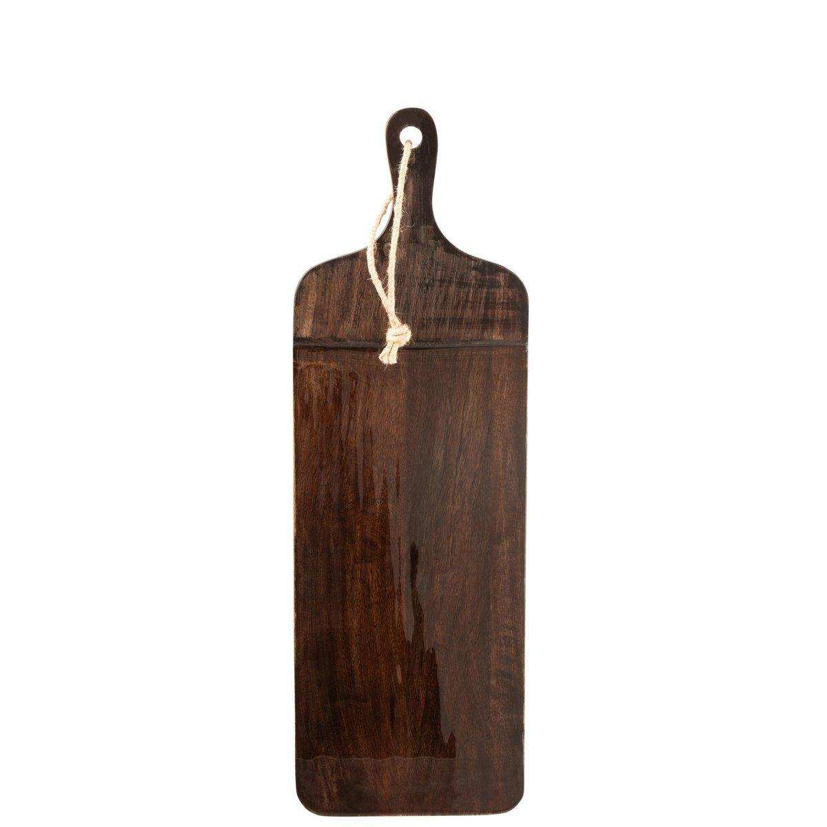 J-Line Rechteckiges Mango-Schneidebrett – Holz – Braun - HomeDesign Knaus