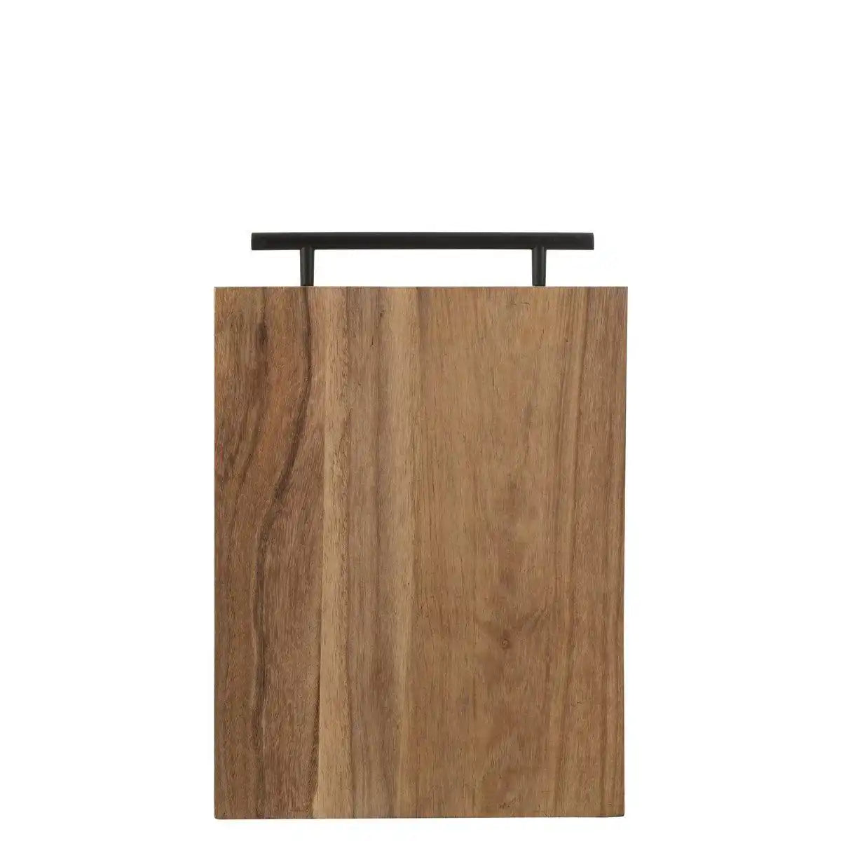 J-Line Rechteckiges Schneidebrett – Holz – Braun - HomeDesign Knaus