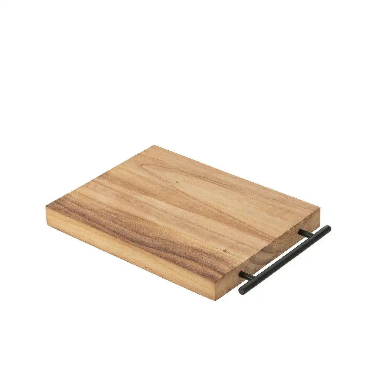 J-Line Rechteckiges Schneidebrett – Holz – Braun - HomeDesign Knaus