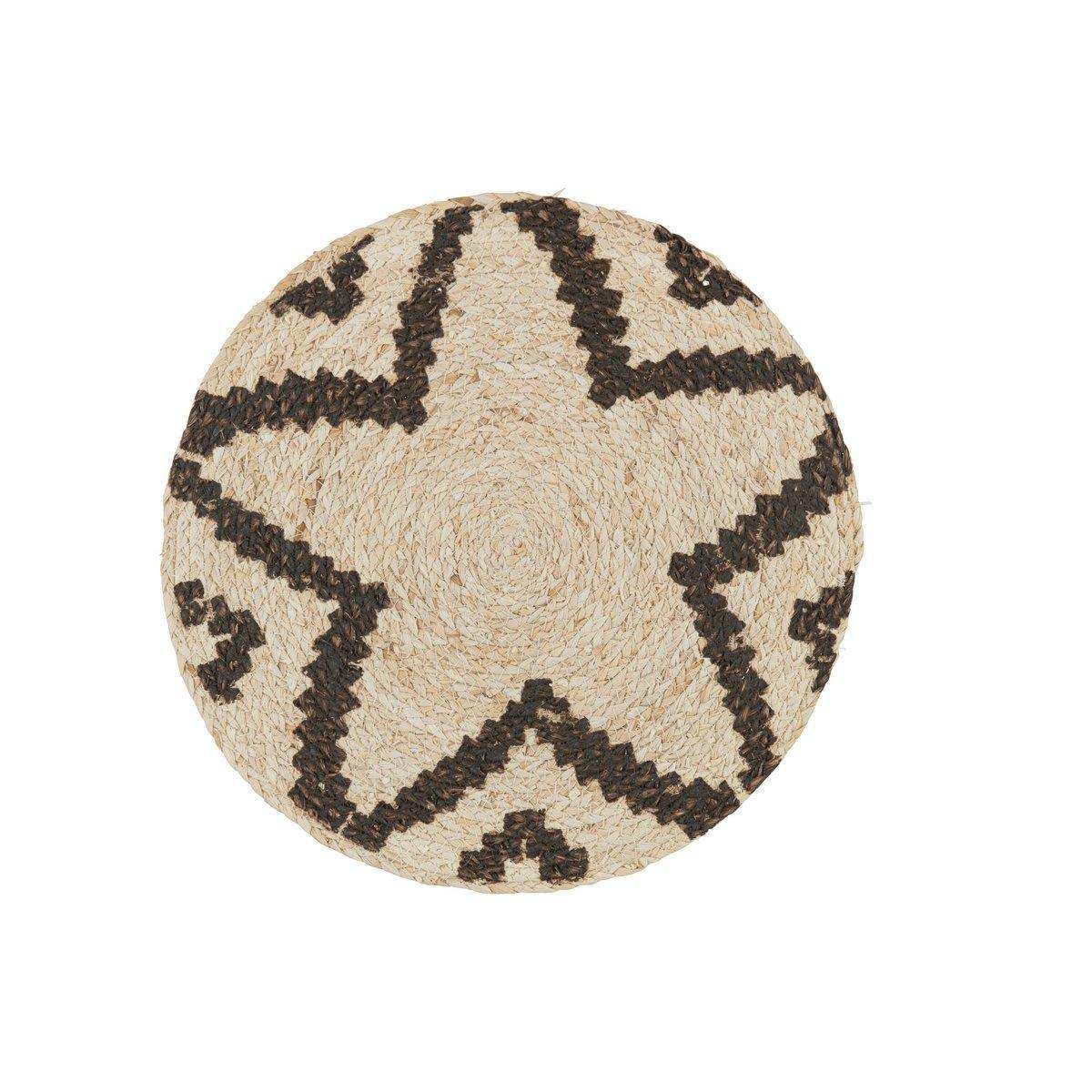 J-Line Rond Ster Tischset - Jute - Natur - - HomeDesign Knaus