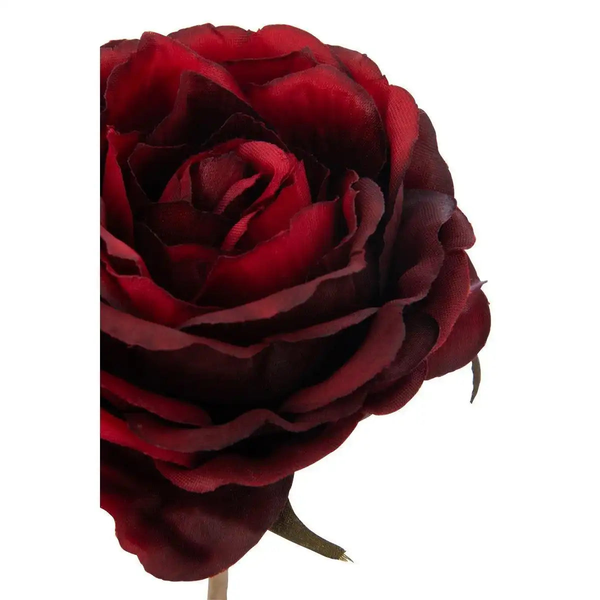 J-Line Rose 1 Stiel – Kunststoff – Rot/Gold – klein - HomeDesign Knaus