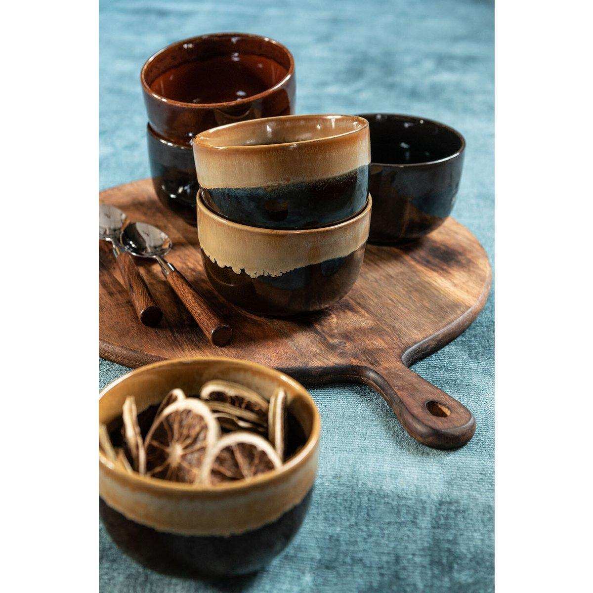 J-Line Rundes Schneidebrett – Holz – Dunkelbraun – extra L - HomeDesign Knaus