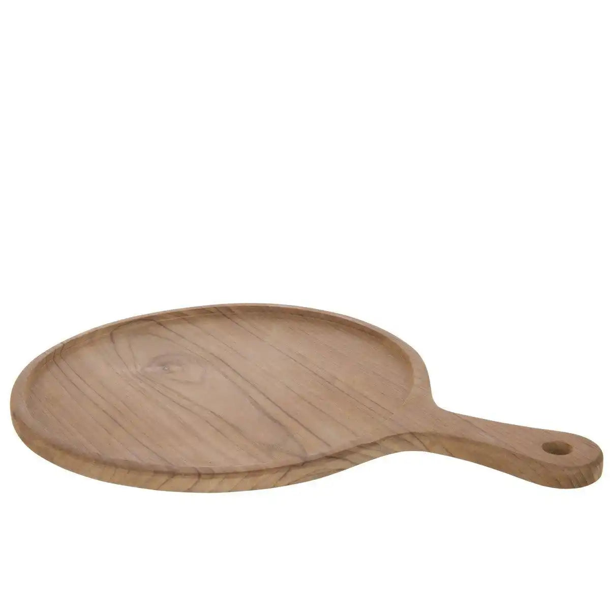 J-Line Rundes Schneidebrett – Holz – Natur – L - HomeDesign Knaus