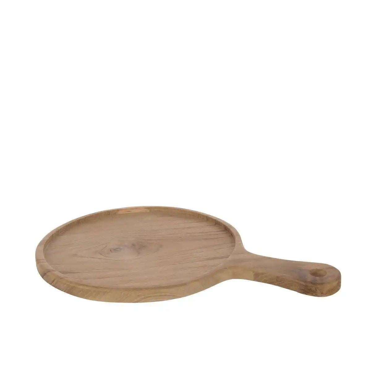 J-Line Rundes Schneidebrett – Holz – Natur – M - HomeDesign Knaus