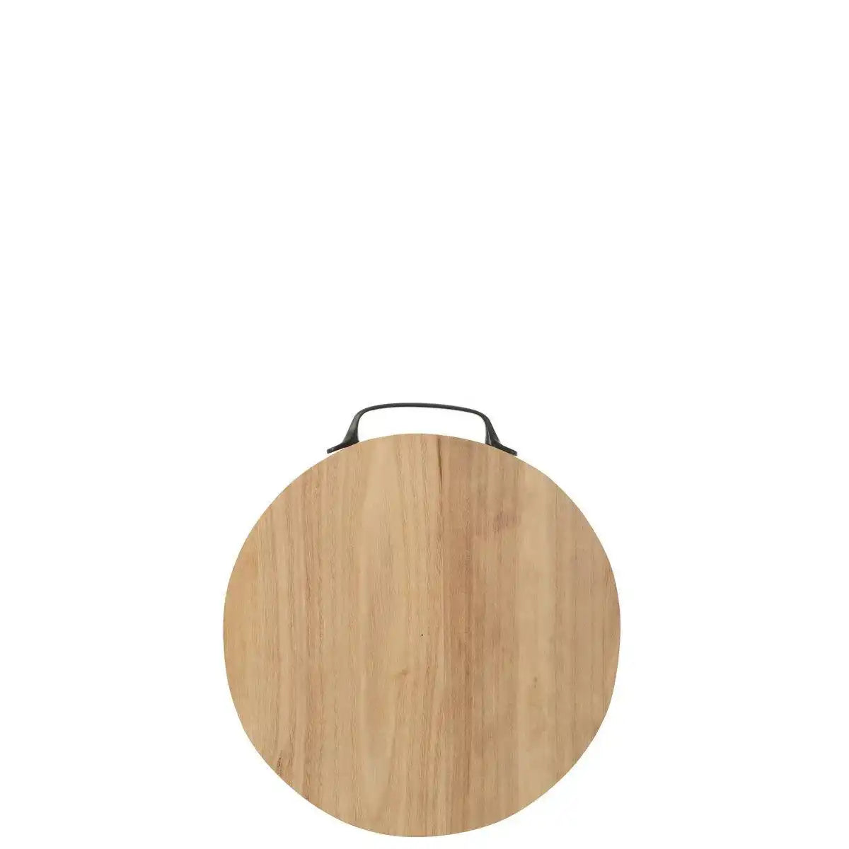 J-Line Rundes Schneidebrett – Holz – Natur – S - HomeDesign Knaus