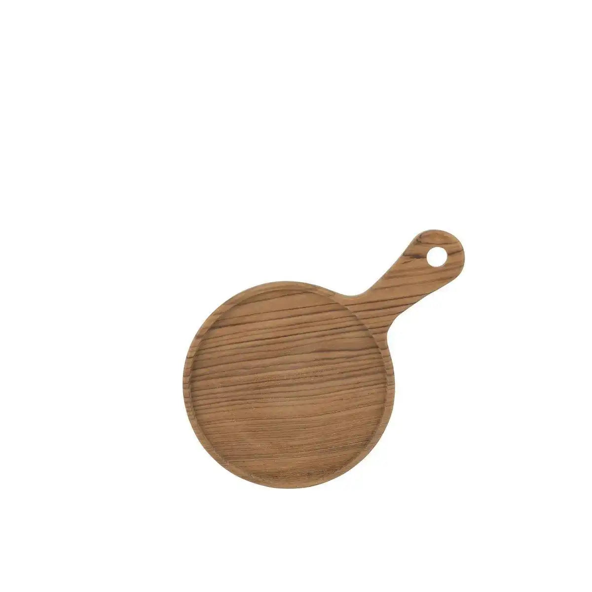 J-Line Rundes Schneidebrett – Holz – Natur – S - HomeDesign Knaus