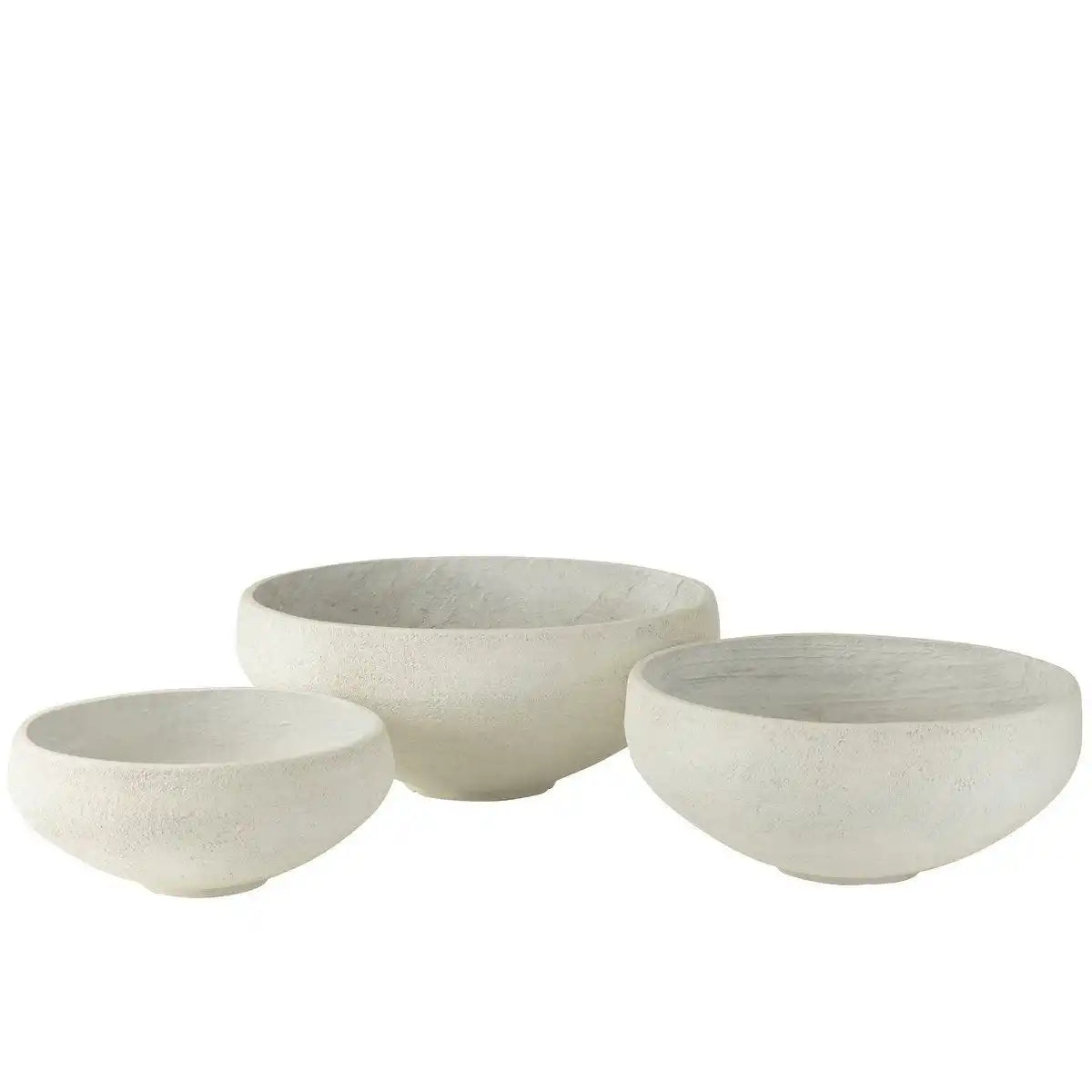 J-Line S/3 Schüssel Fiber Clay Weiß - HomeDesign Knaus