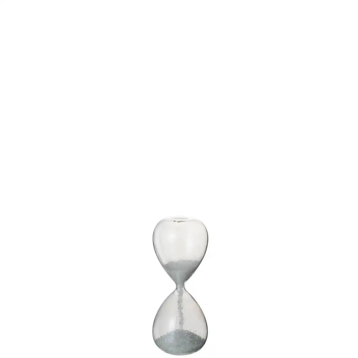 J-Line Sanduhr Pearls – Glas – Weiß – extra klein - HomeDesign Knaus