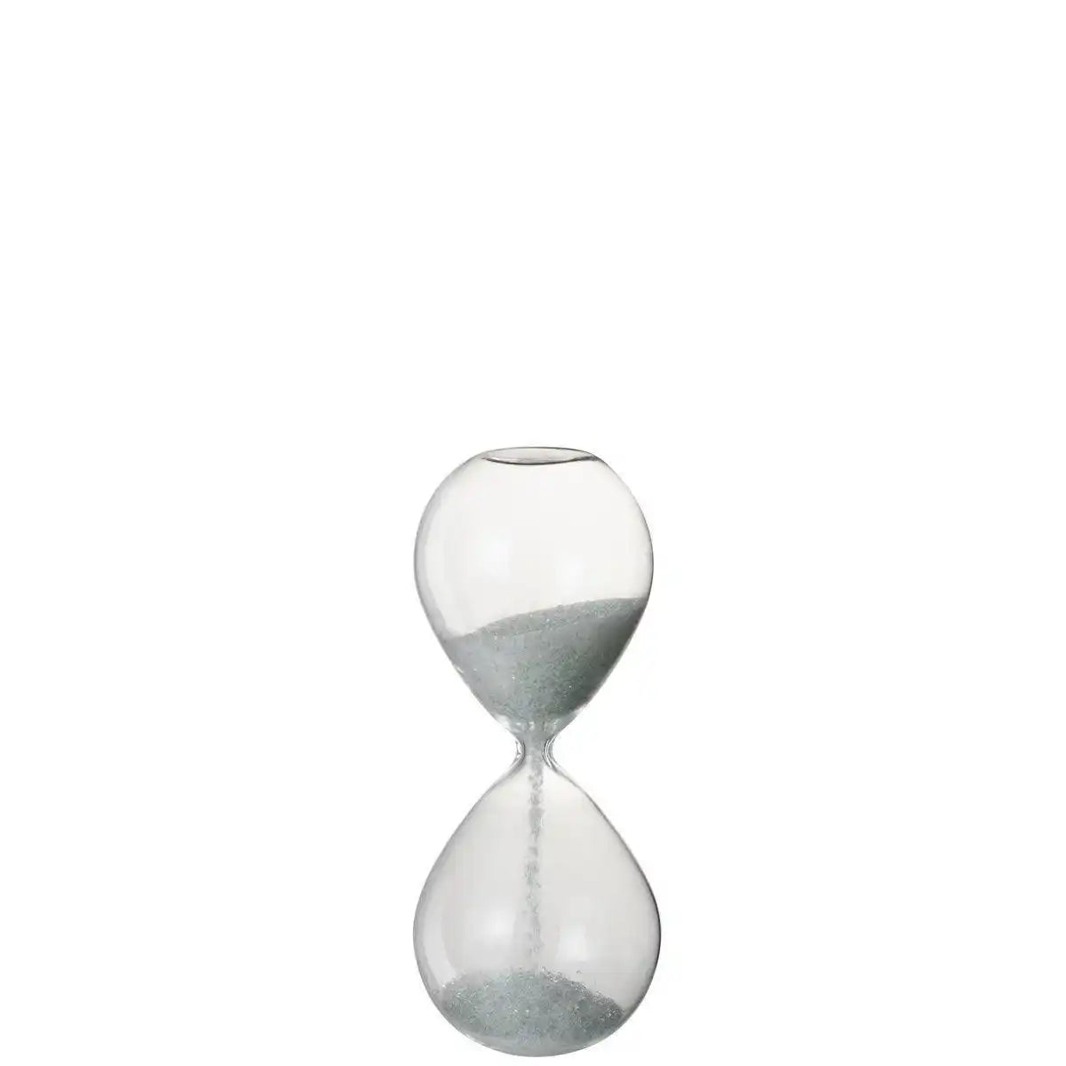 J-Line Sanduhr Pearls - Glas - Weiß - Mittel - HomeDesign Knaus