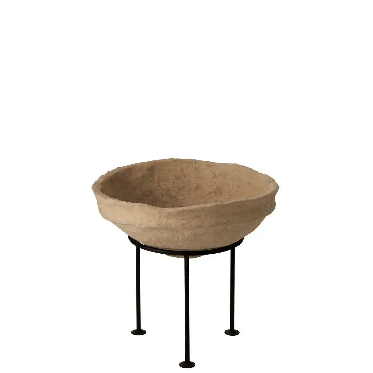 J-Line Scale On Foot Chad Paper Mache Brown - HomeDesign Knaus