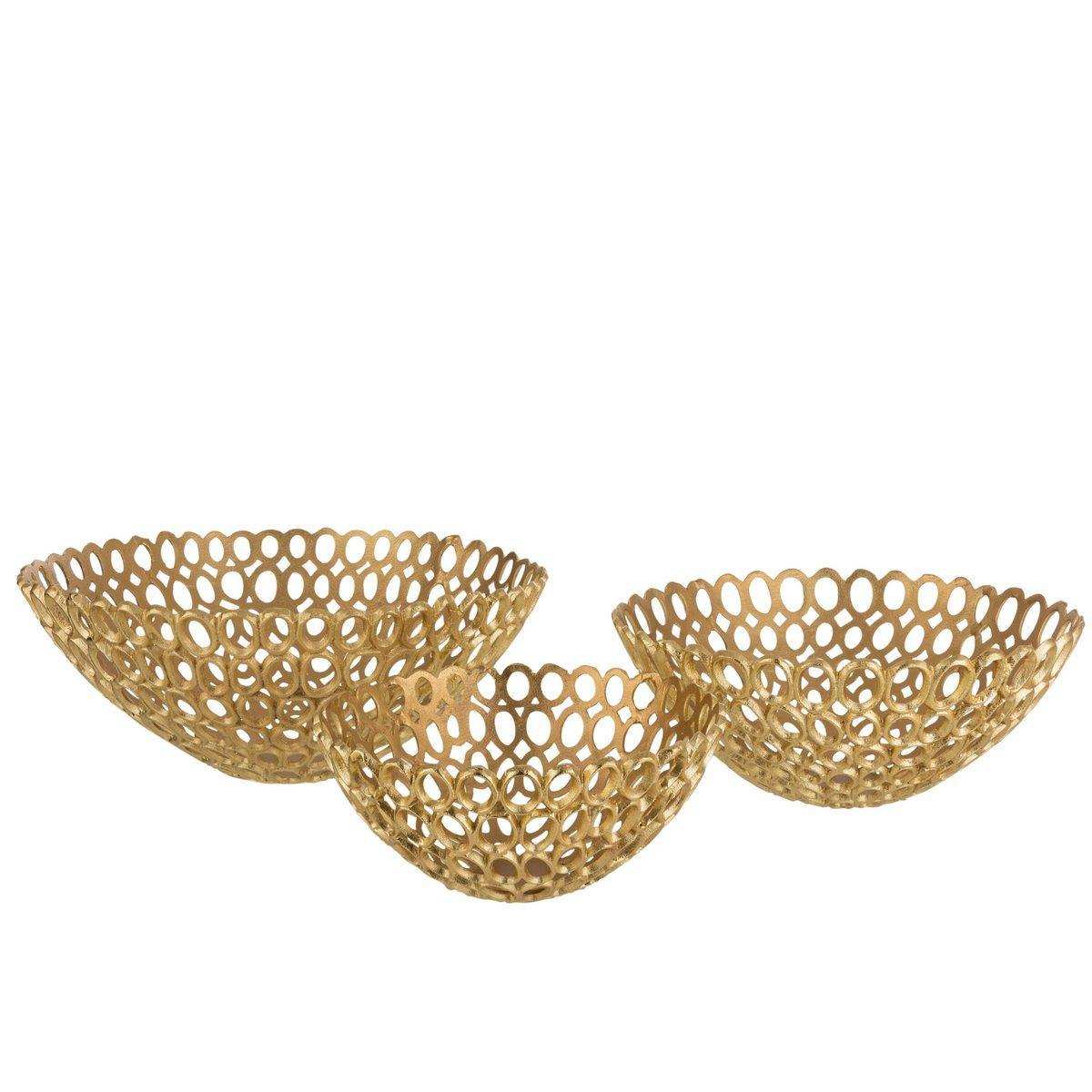 J-Line Scale Rundringe Aluminium Gold Groß - HomeDesign Knaus