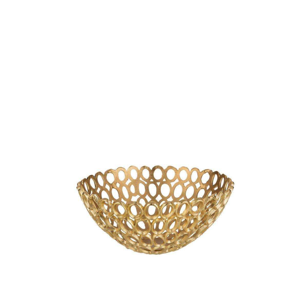 J-Line Scale Rundringe Aluminium Gold Klein - HomeDesign Knaus