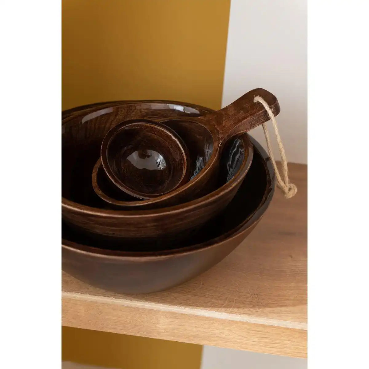 J-Line Schalengriff Mangoholz Braun - HomeDesign Knaus