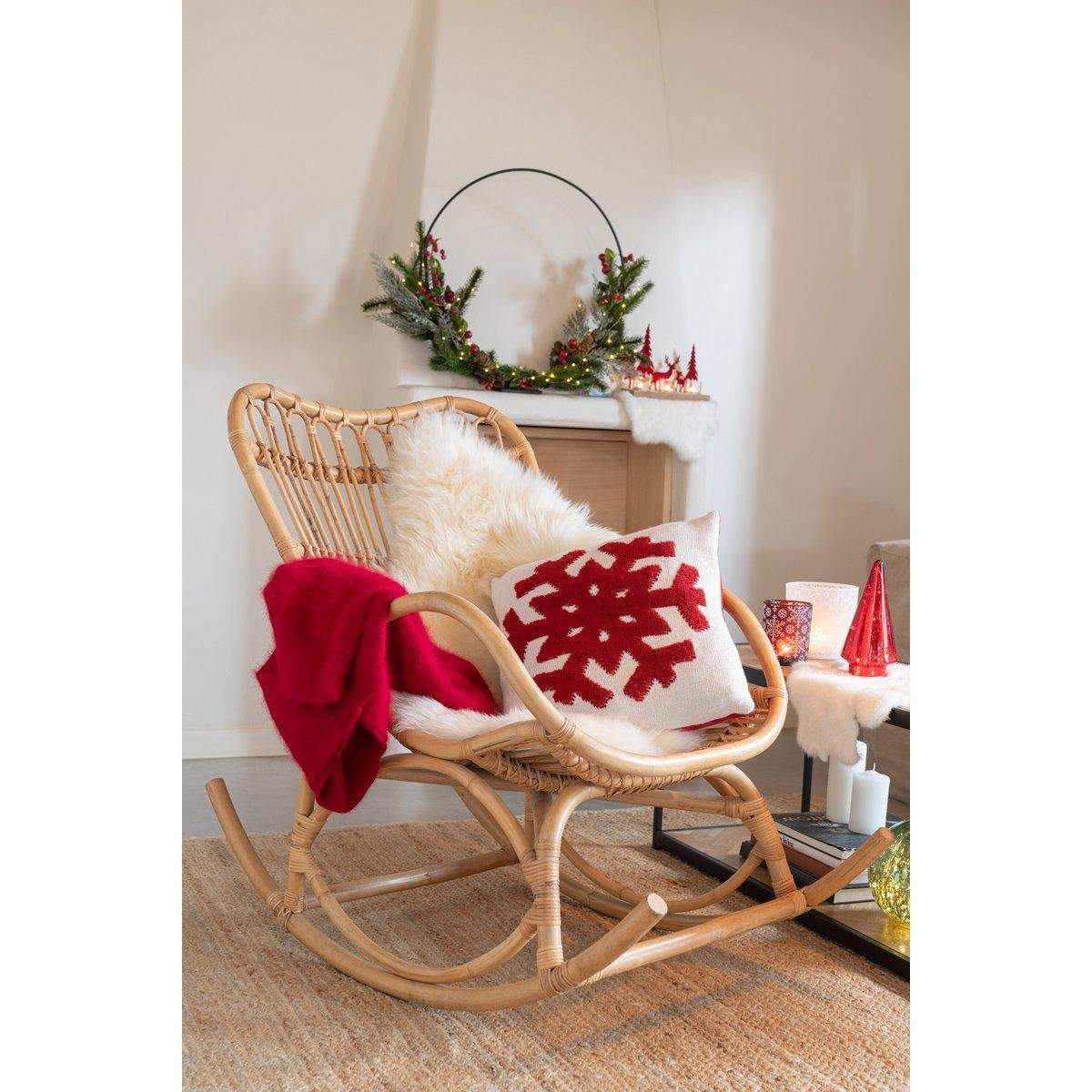 J-Line Schaukelstuhl Rattan Natur - HomeDesign Knaus