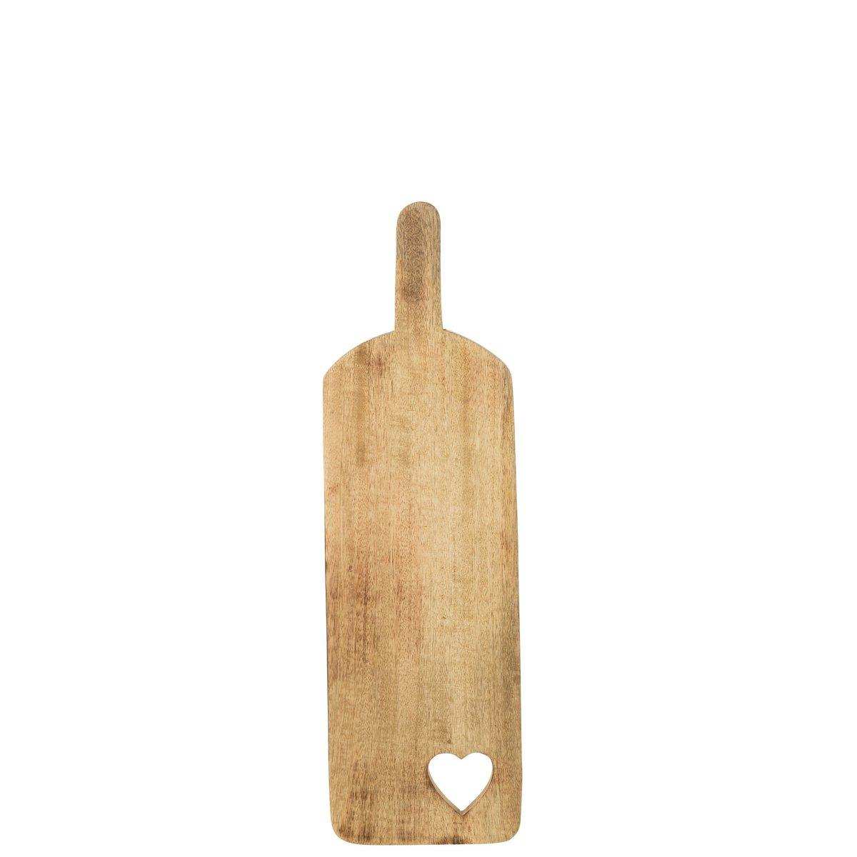 J-Line Schneidebrett Rechteck Herz – Holz – klein - HomeDesign Knaus