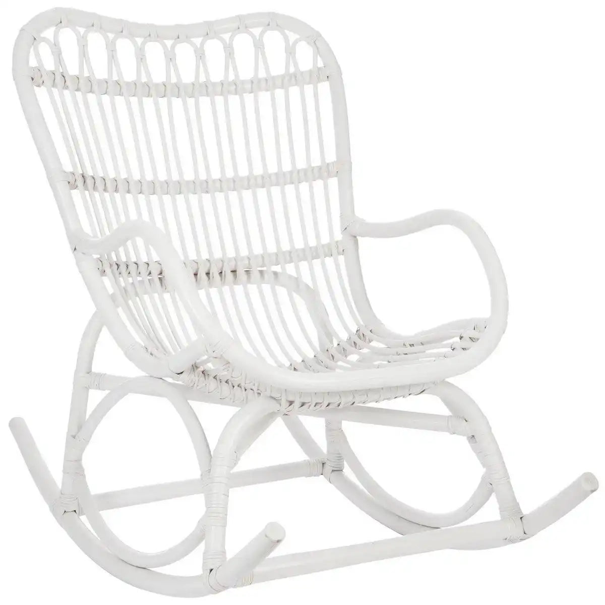 J-Line Schommelstoel – Rotan – Weiß - HomeDesign Knaus