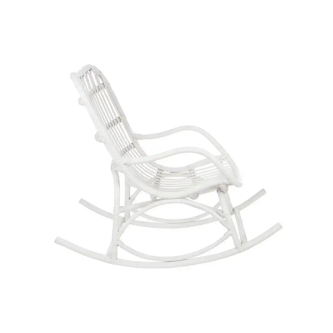 J-Line Schommelstoel – Rotan – Weiß - HomeDesign Knaus