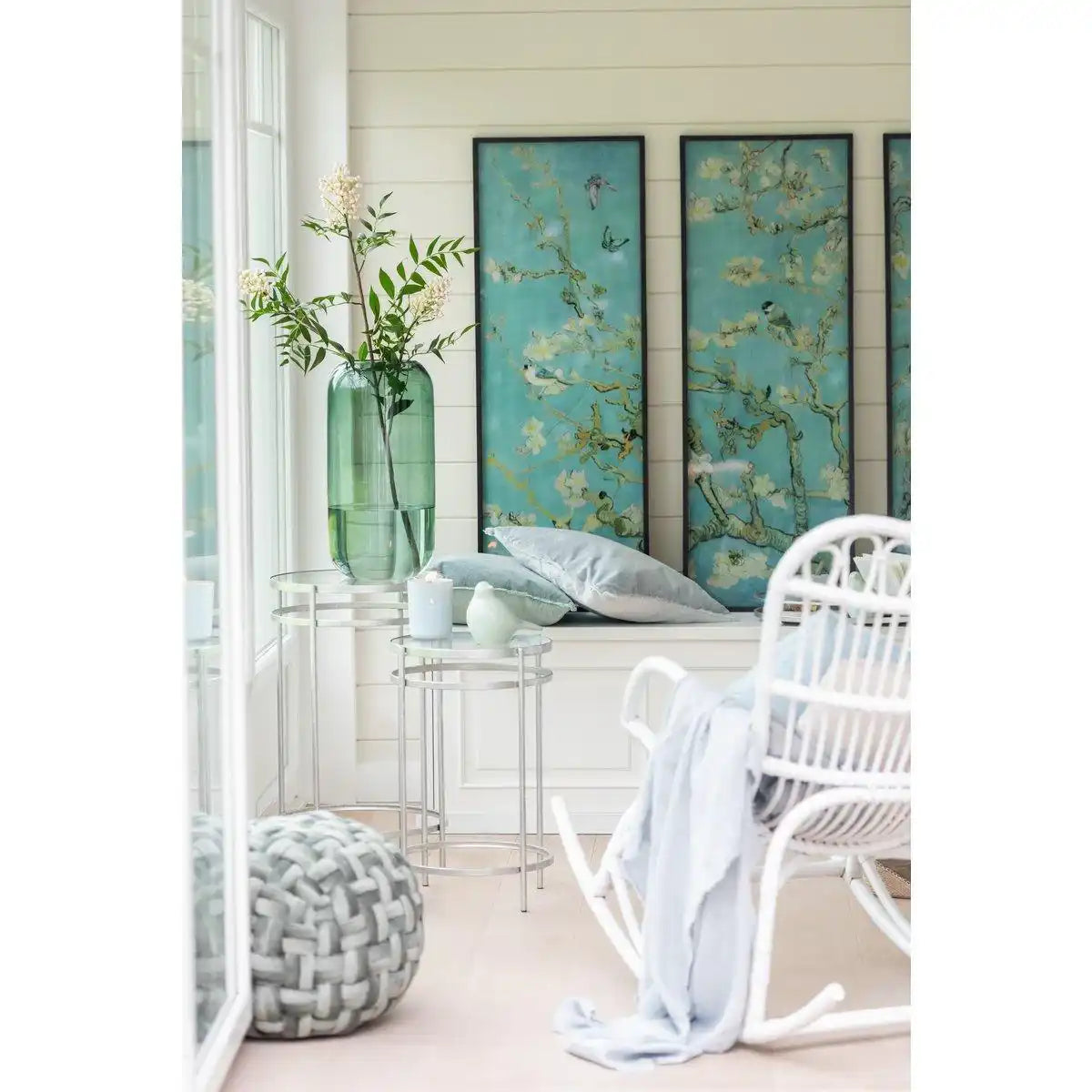 J-Line Schommelstoel – Rotan – Weiß - HomeDesign Knaus