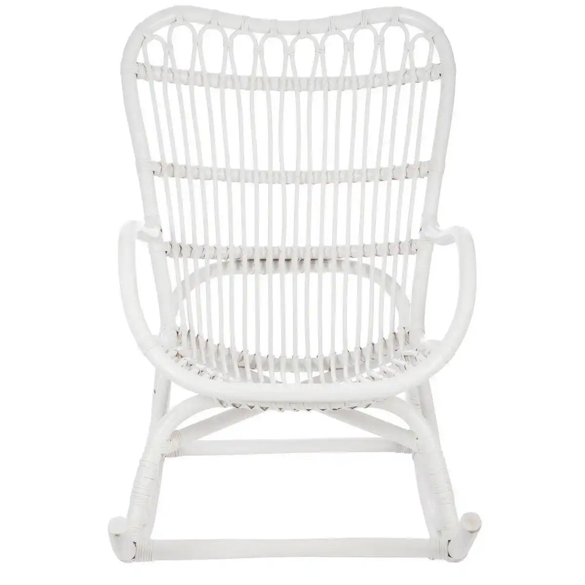 J-Line Schommelstoel – Rotan – Weiß - HomeDesign Knaus