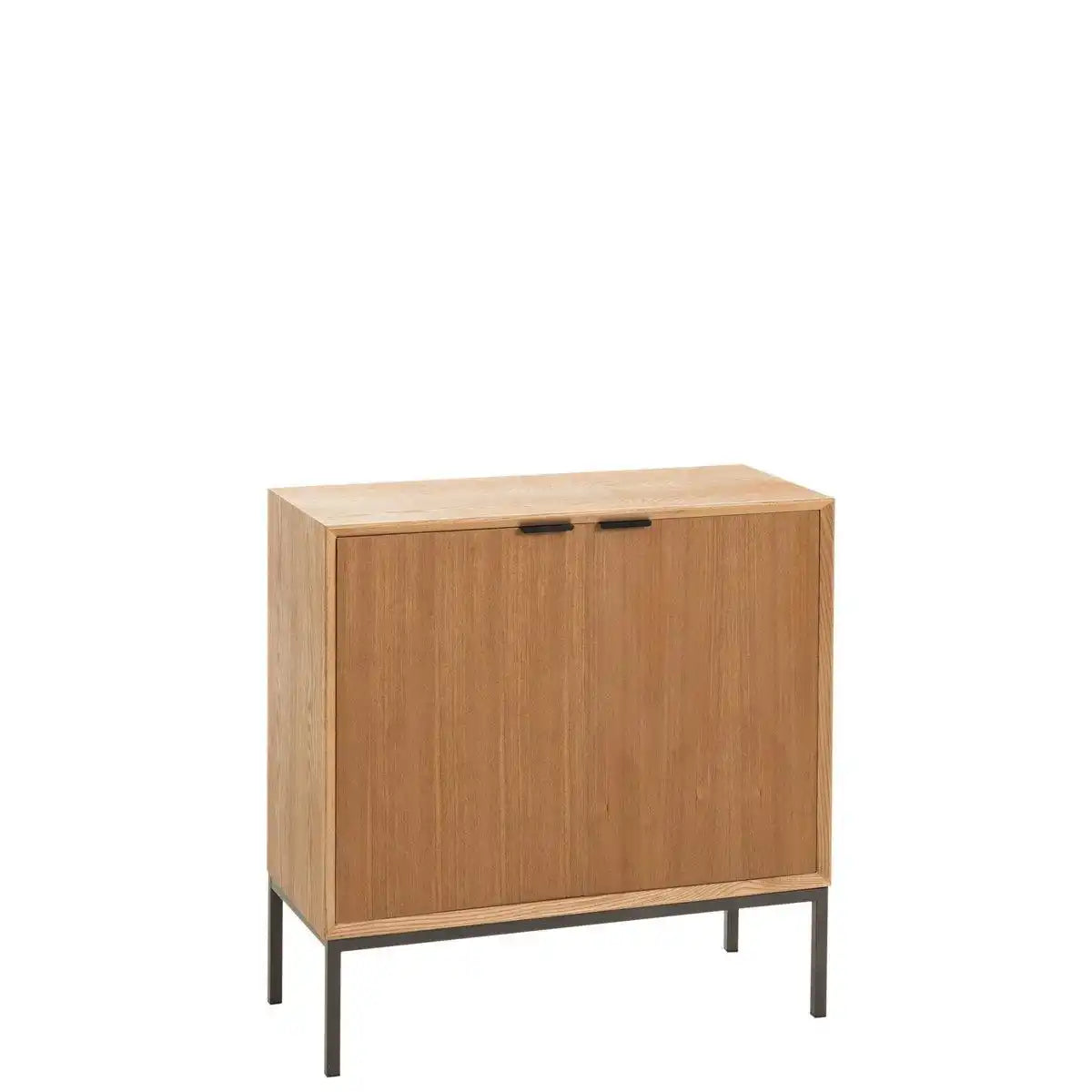 J-Line Schrank auf Beinen – 2 Türen – Holz/Metall – Natur - HomeDesign Knaus