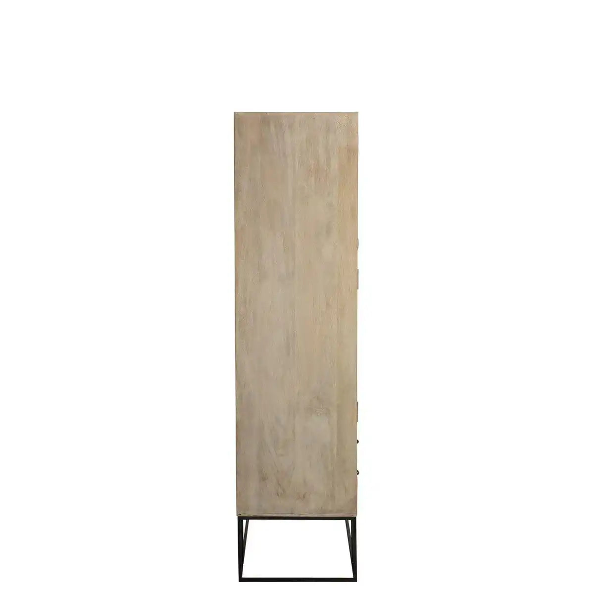 J-Line Schrank Woven – 3 Türen + 4 Schubladen – Holz – Natur - HomeDesign Knaus