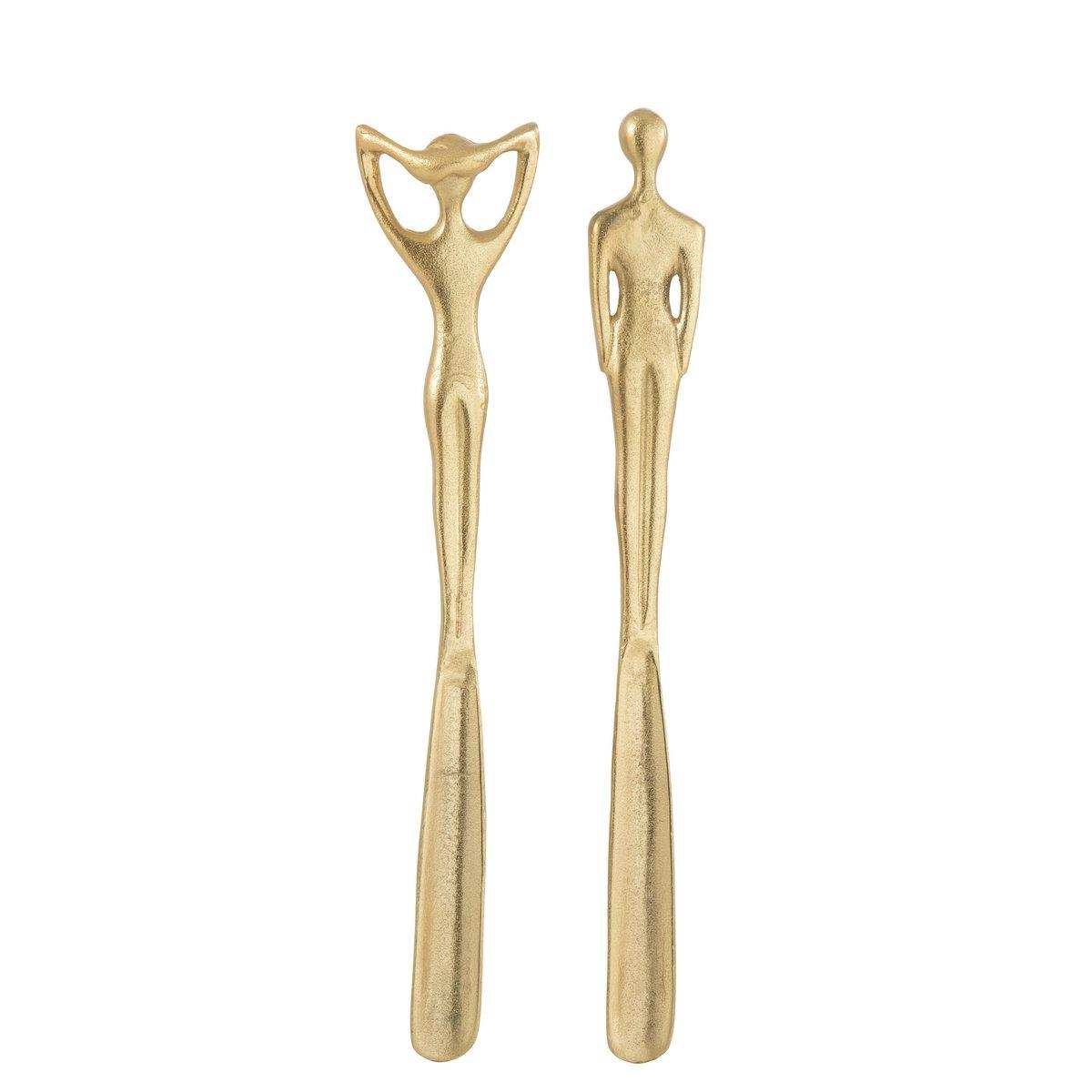 J-Line Schuhanzieher Mann/Frau Aluminium Gold 2er-Sortiment - HomeDesign Knaus